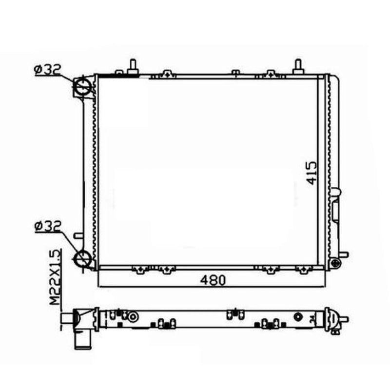 NRF Engine Radiator 507352A