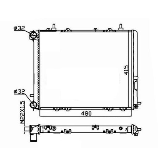 NRF Engine Radiator 507352A