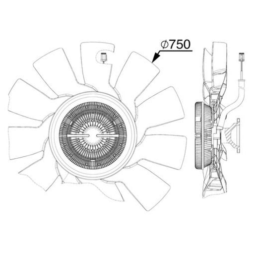 Mahle Engine Cooling Fan CFF 517 000P