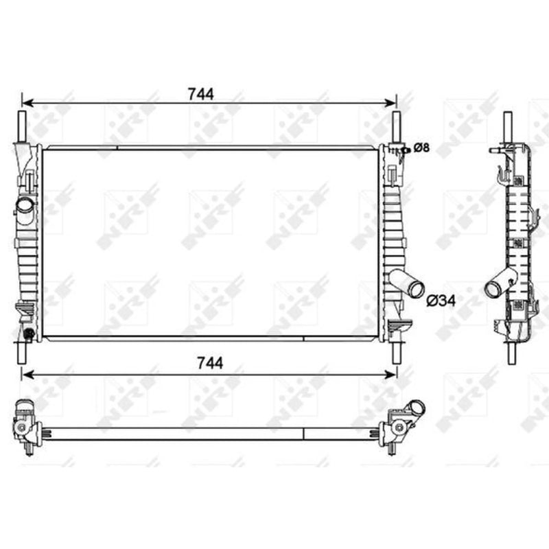 NRF Engine Radiator 53111
