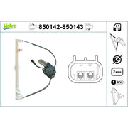 Valeo Electric Window Regulator Lifter Right Front 850143