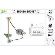 Valeo Electric Window Regulator Lifter Left Front 850466