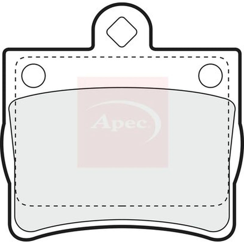 Apec Rear Brake Pad Set PAD967