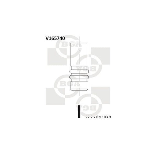 BGA Engine Intake Valve 27mm Head V165740
