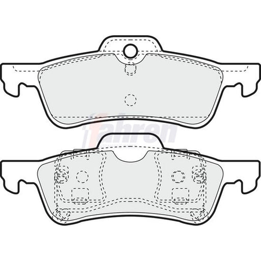 Fahren Rear Brake Solid Discs & Pads fits Mini Mini 2001-2010