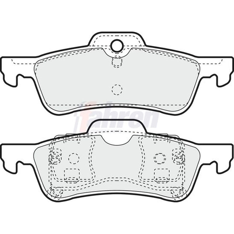 Fahren Rear Brake Pad Set fits Mini Mini 2001-2010