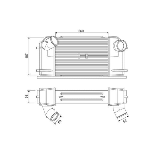 Valeo Intercooler (Charge Air Cooler) 818826