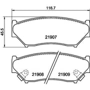 Mintex Front Brake Pad Set MDB1690