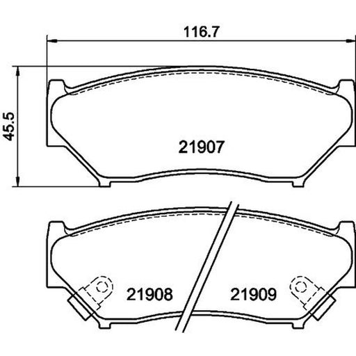 Mintex Front Brake Pad Set MDB1690