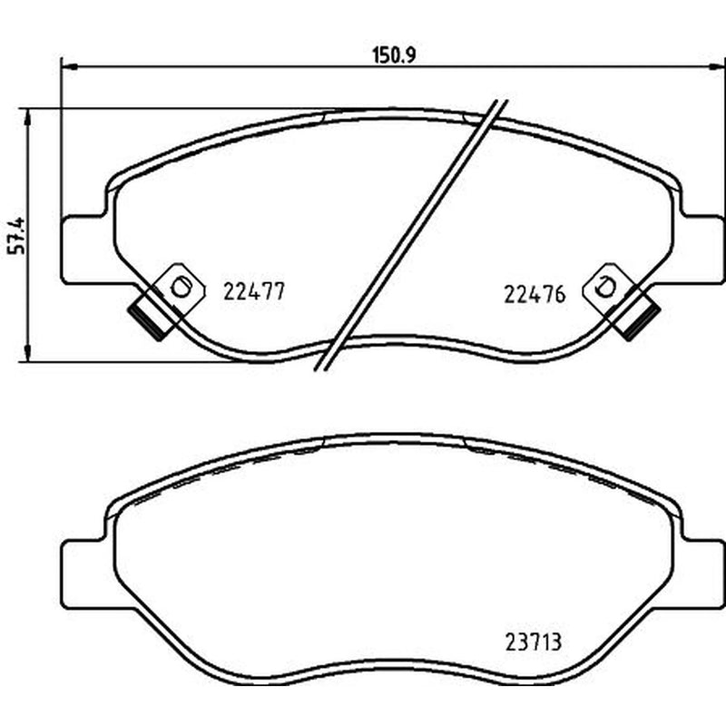 Mintex Front Brake Pad Set MDB3975