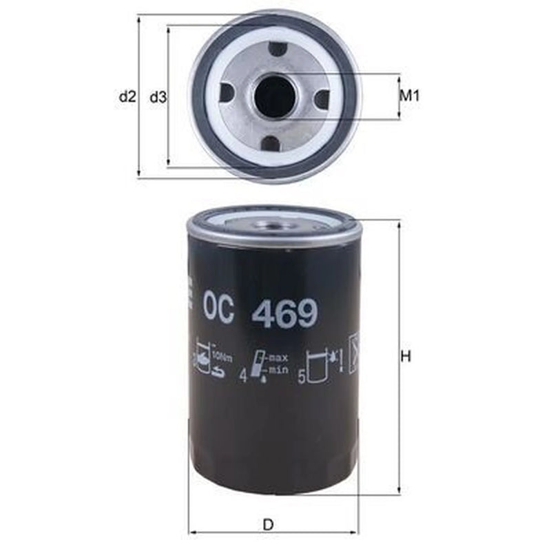 Mahle Engine Oil Filter OC 469