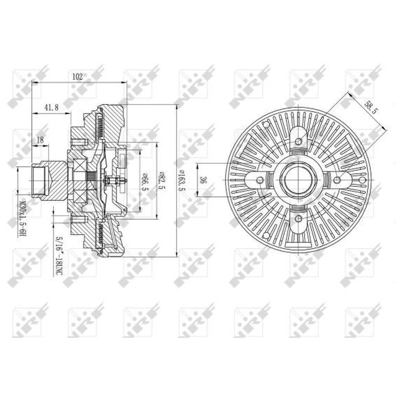 NRF Radiator Fan Clutch 49596
