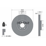 Textar 2 x Vented Front Brake Discs 92283403-x2
