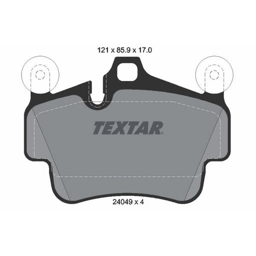 Textar Rear Brake Pad Set 2404901