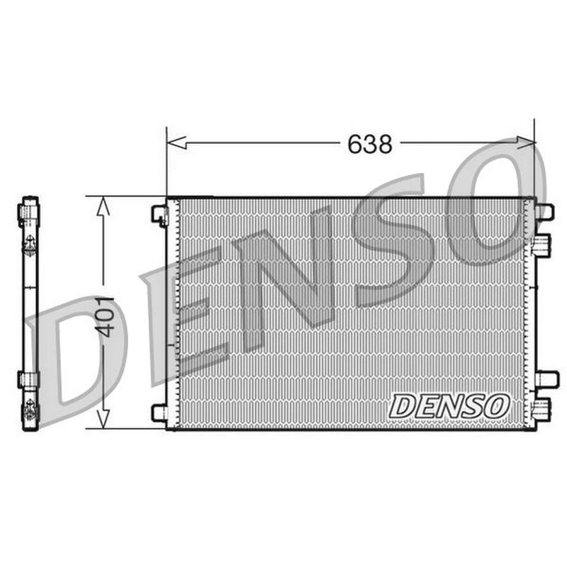 Denso Air Conditioning Condenser DCN23012