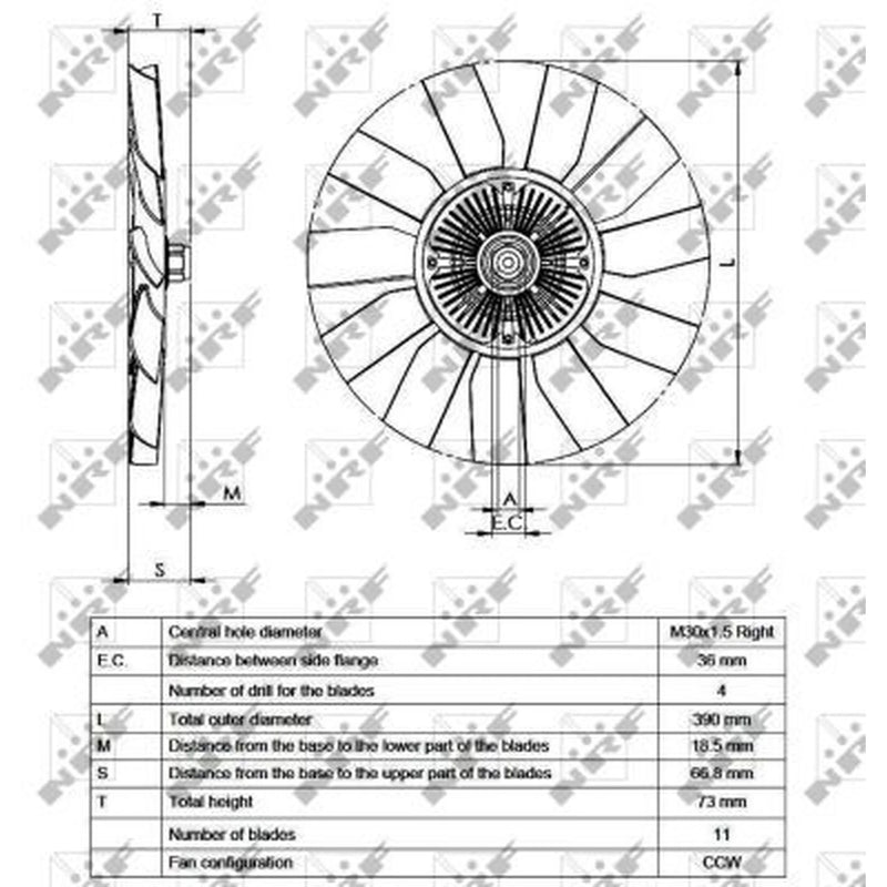 NRF Radiator Fan Clutch 49563