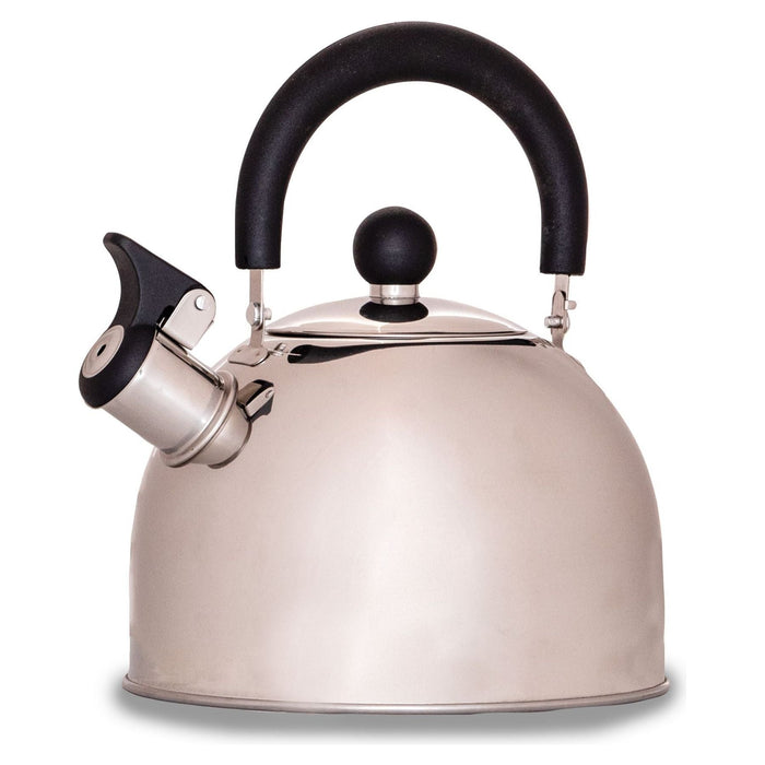 Hamilton polished stainless steel whistling kettle (2L) K0056SS - Quest - Van Life Living