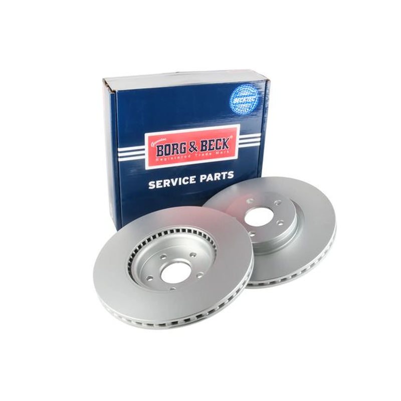 Borg & Beck 2 x Vented Front Brake Discs BBD5348-x2