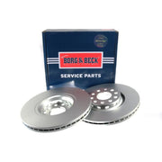 Borg & Beck 2 x Vented Front Brake Discs BBD4243-x2