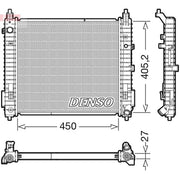 Denso Engine Radiator fits Nissan Note 2013-2016 1.5