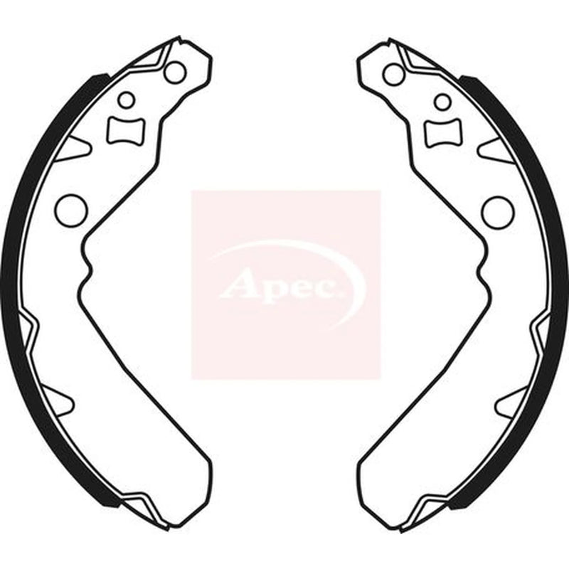 Apec Brake Shoe Set Axle Kit SHU740