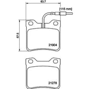 Mintex Rear Brake Pad Set MDB1855