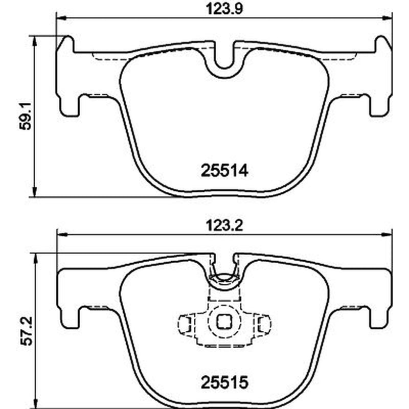 DON Rear Brake Pad Set PCP1575
