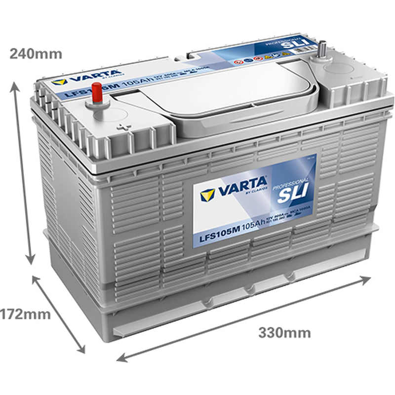 Varta Battery 12V 105Ah 800A 931105080K312
