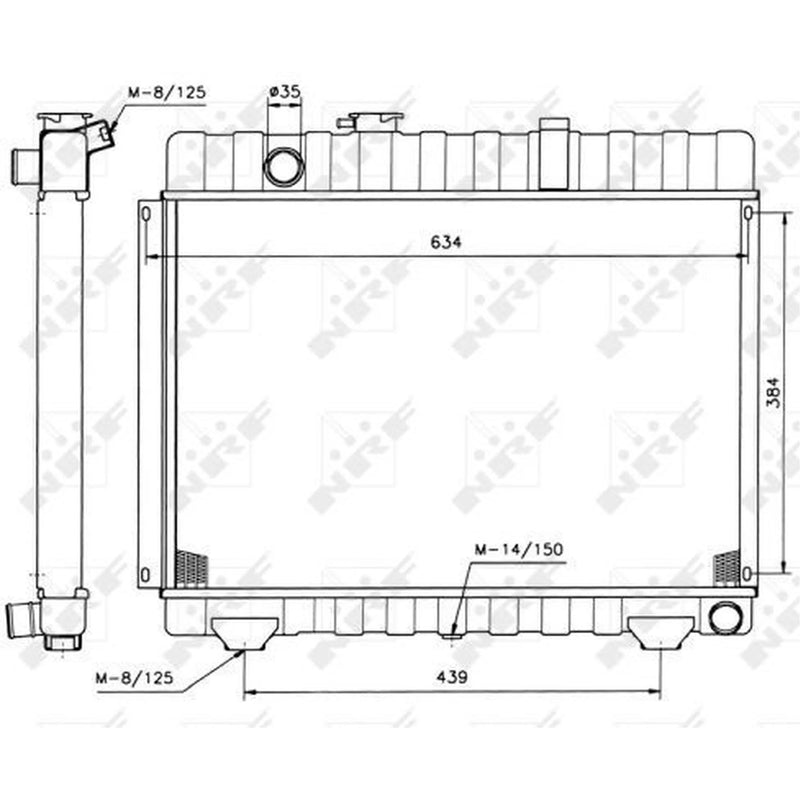 NRF Engine Radiator 504236