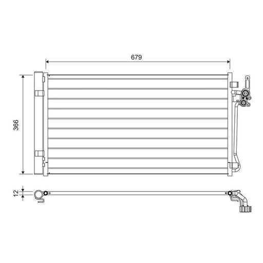 Valeo Air Conditioning Condenser 822731