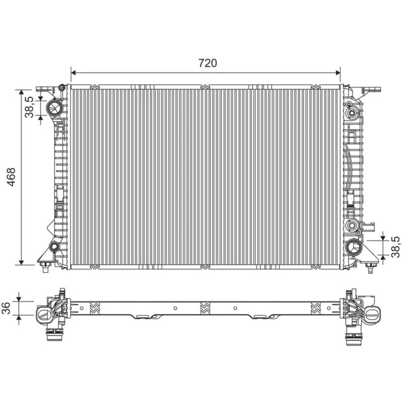 Valeo Engine Radiator 735473
