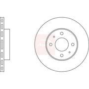 Apec 2 x Vented Front Brake Discs DSK227-x2