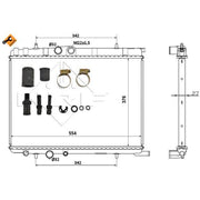 NRF Engine Radiator 53424