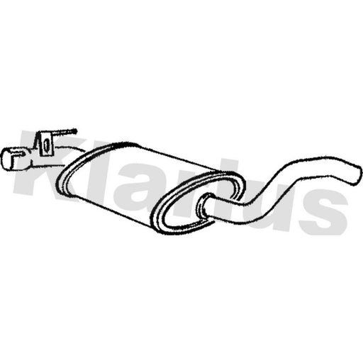 Klarius Box With Centre Pipe Centre VW252P