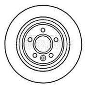 Borg & Beck 2 x Solid Rear Brake Discs BBD4730-x2