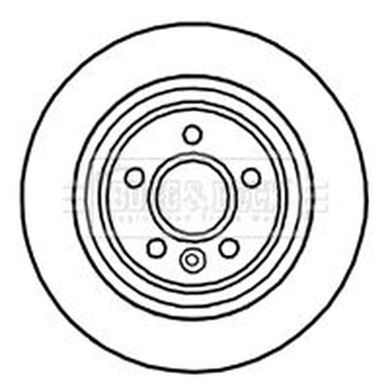 Borg & Beck 2 x Solid Rear Brake Discs BBD4730-x2