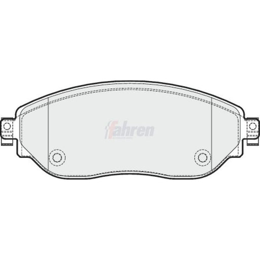 Fahren Front Brake Pad Set fits Fiat Talento 2016 on 1.6
