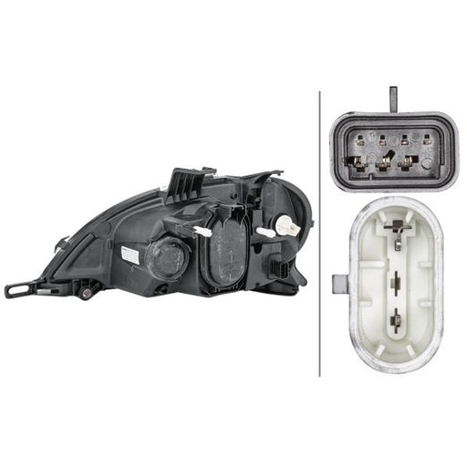 Hella Headlight Headlamp H7/H3/H1 Right 1EA 963 130-461