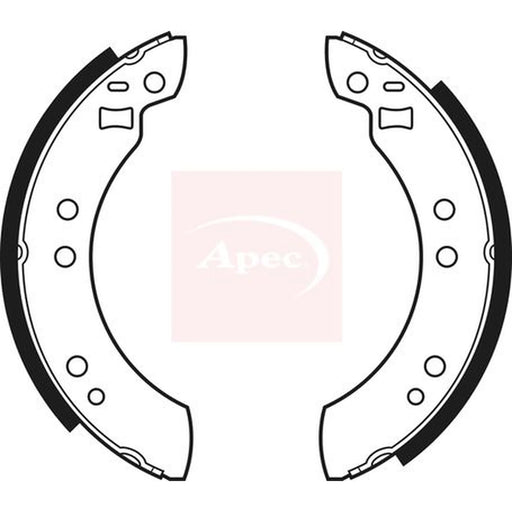Apec Brake Shoe Set Axle Kit SHU244