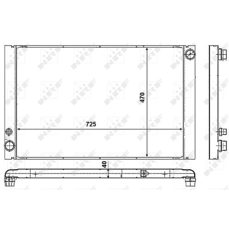 NRF Engine Radiator 53018