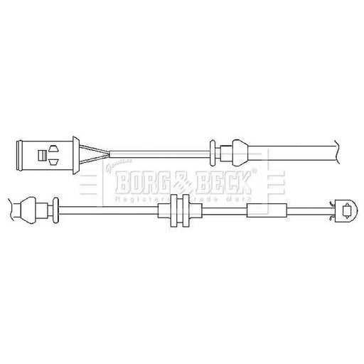 Borg & Beck Brake Pad Wear Sensor Front BWL3024