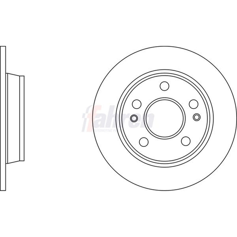 Fahren Front & Rear Brake Discs & Pads fits Hyundai Kona 2017-2023 1.0