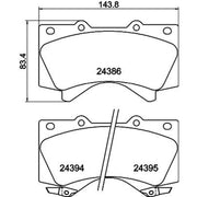 Mintex Front Brake Pad Set MDB2878
