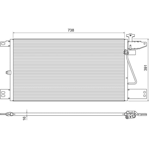 Valeo Air Conditioning Condenser 815065