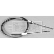 Borg & Beck Handbrake Cable Left Rear BKB2608