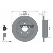 Textar 2 x Solid Rear Brake Discs 92177403-x2