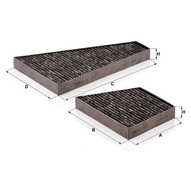MANN-FILTER Cabin Air Filter (Pollen Filter) CUK 35 000-2
