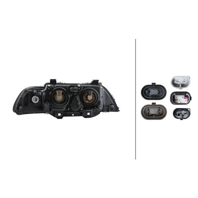 Hella Headlight Headlamp H21W Left 1EL 008 053-511