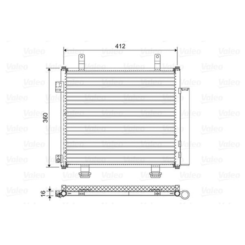 Valeo Air Conditioning Condenser 822573