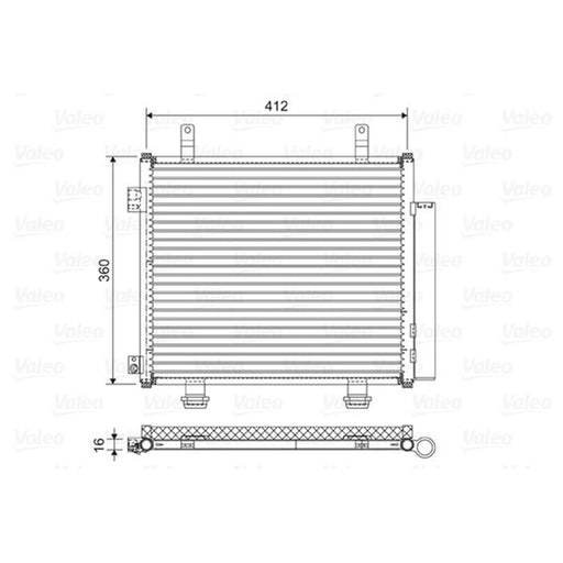 Valeo Air Conditioning Condenser 822573